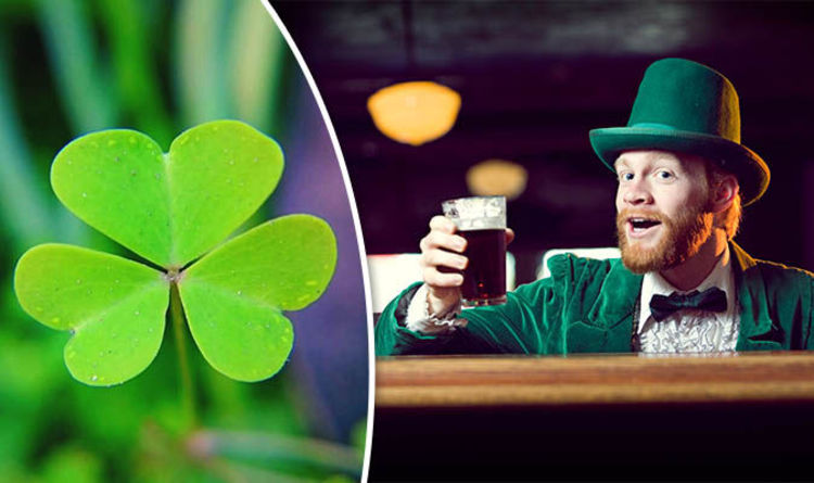 pictures of shamrocks and leprechauns