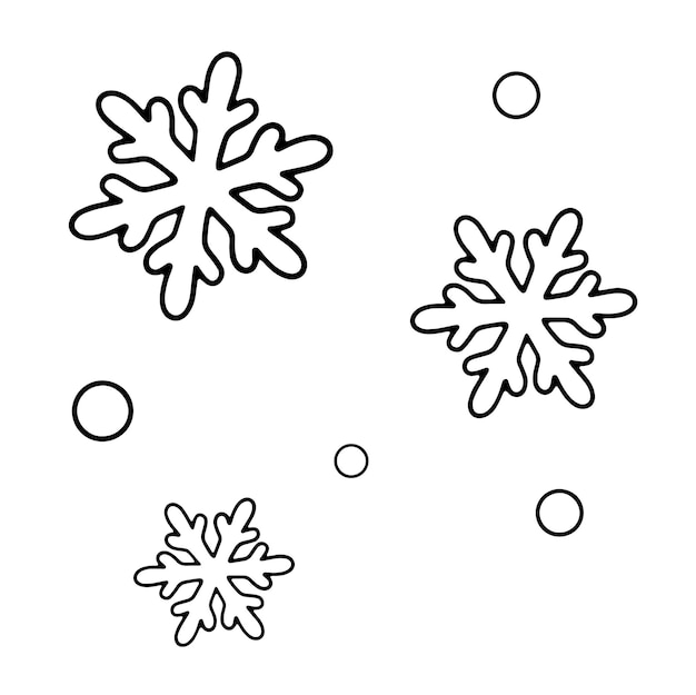 pictures of snowflakes to color
