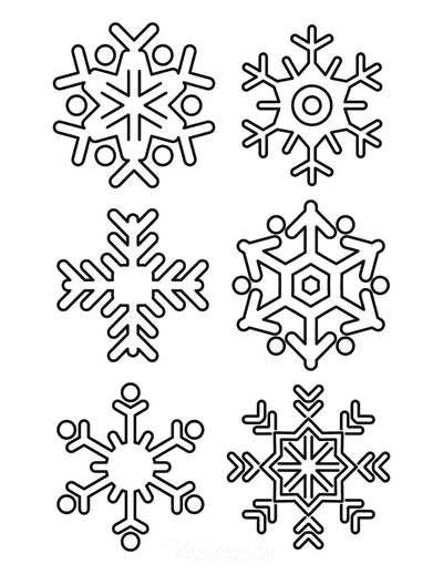 pictures of snowflakes to print