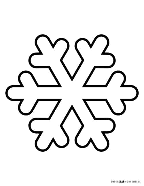pictures of snowflakes to print