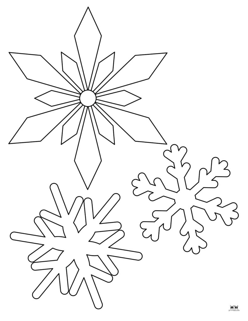 pictures of snowflakes to print