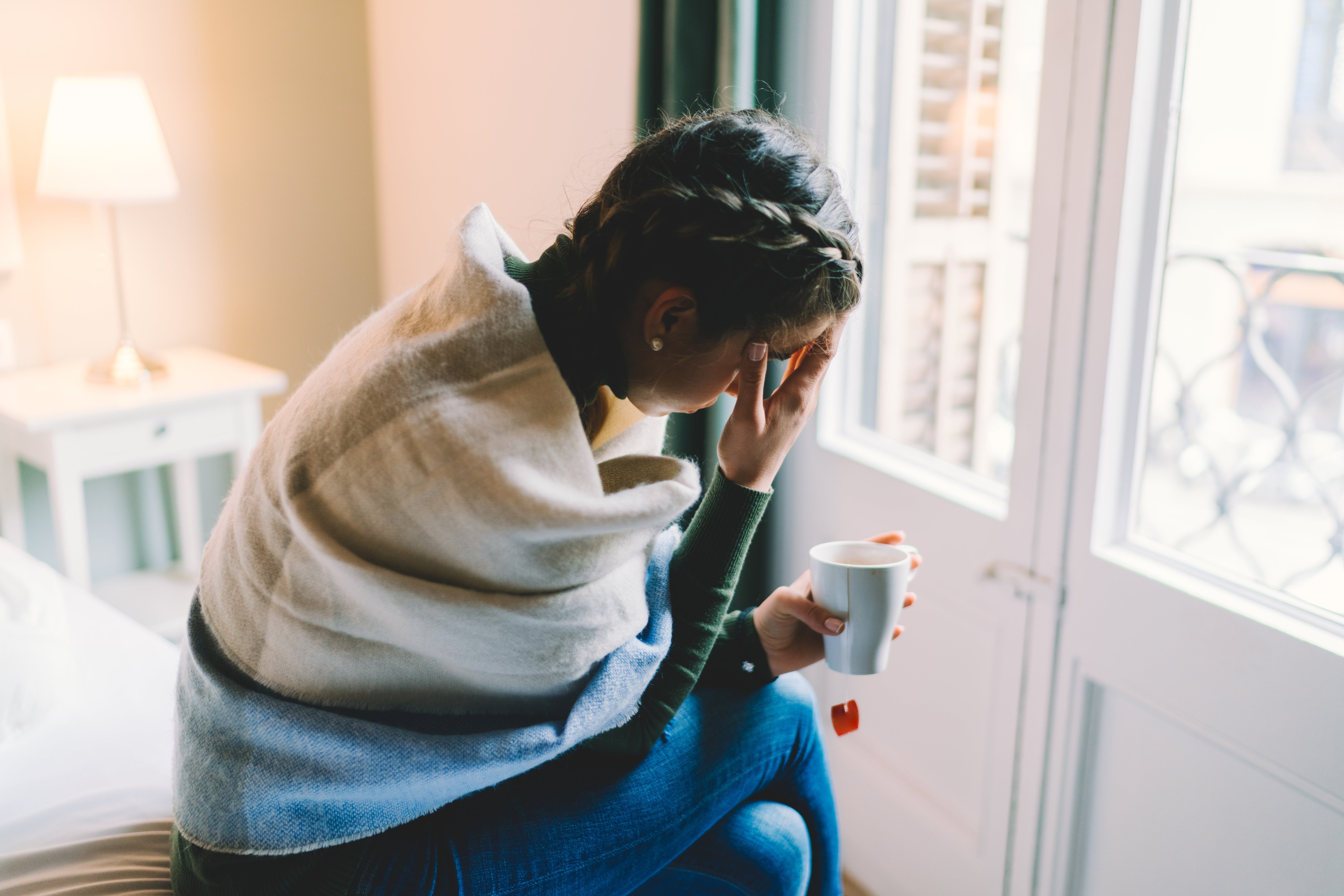 pictures of someone sick