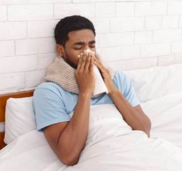 pictures of someone sick