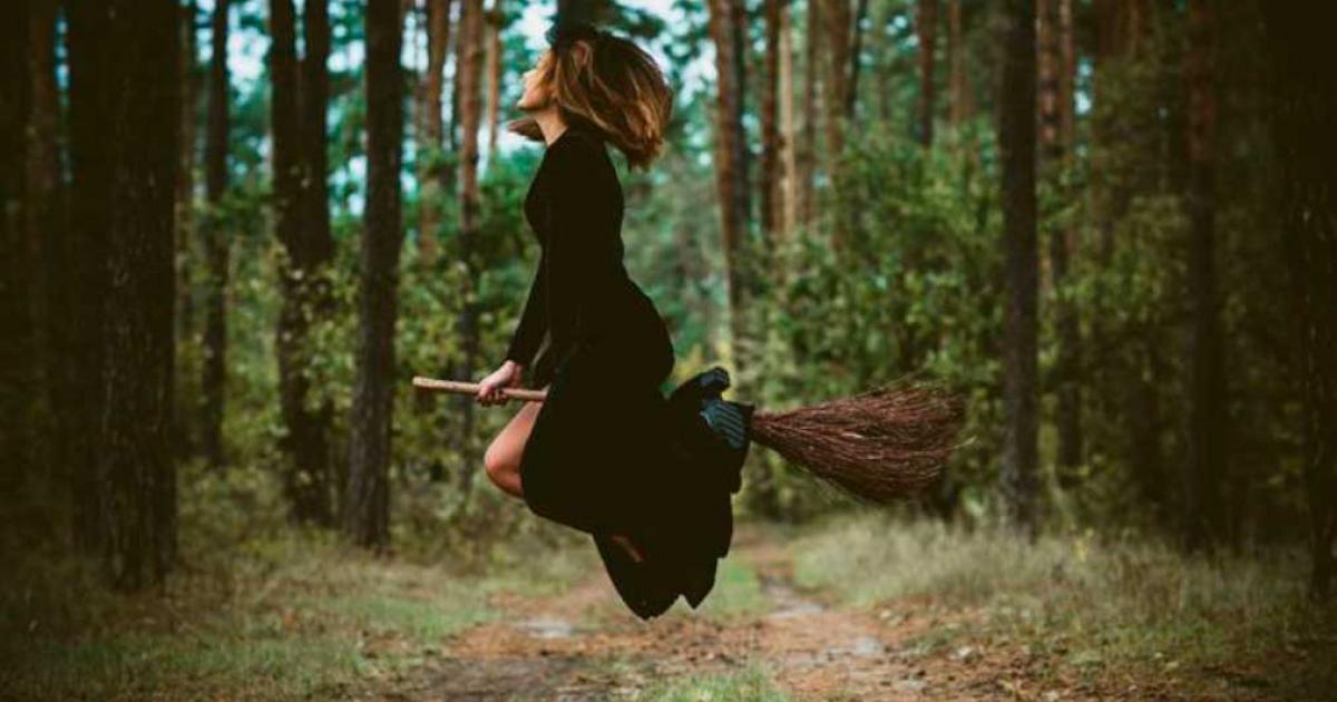 pictures of witches on broomsticks