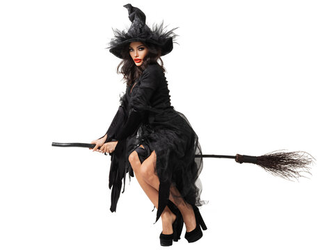 pictures of witches on broomsticks