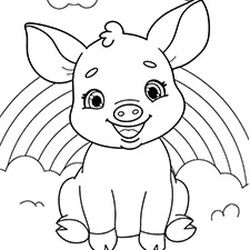 pig coloring page
