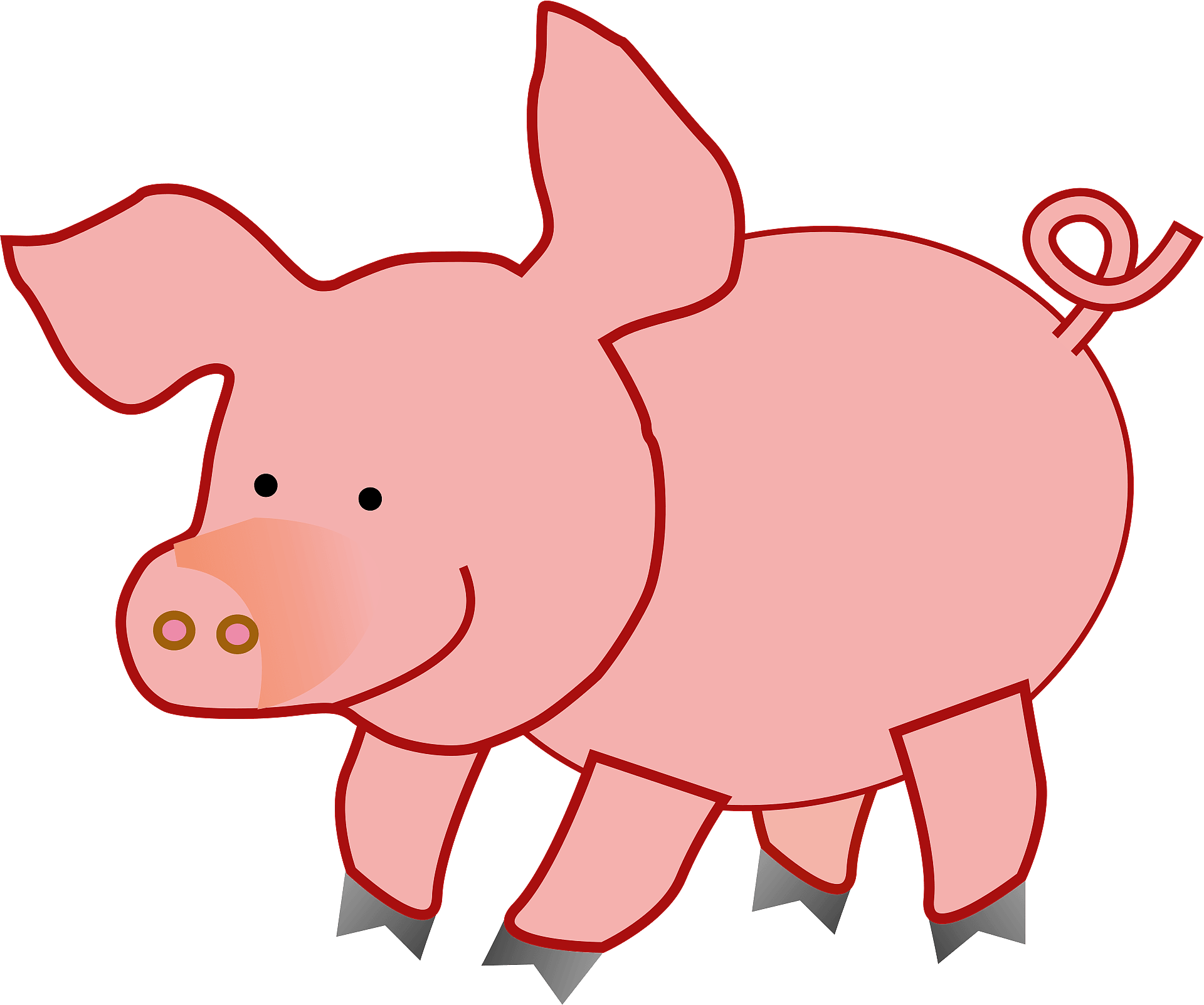 Pig - Free vector clipart images on clipart library.com