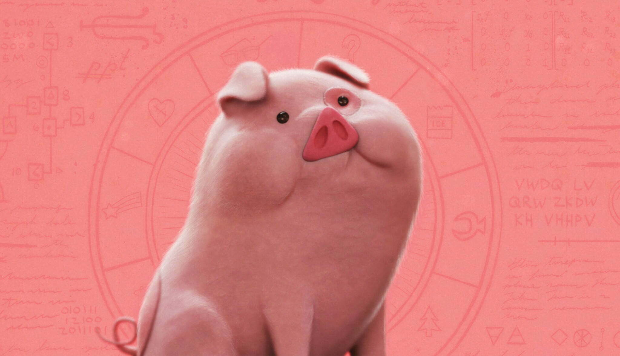 3D Cute Cartoon Pig Creature Illustration - Illustration Agent Website