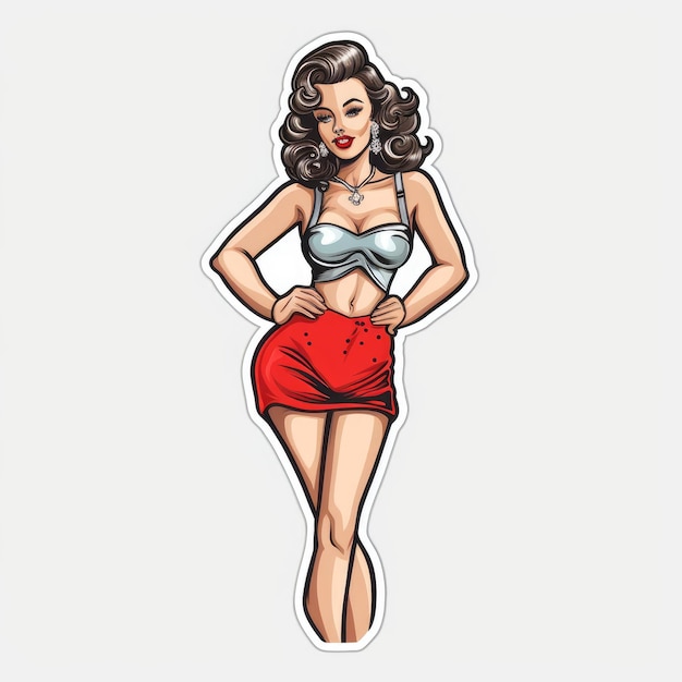 pin up girl clipart