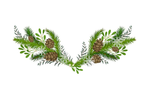 Pine Garland Vectors &amp; Illustrations for Free Download | clipart library