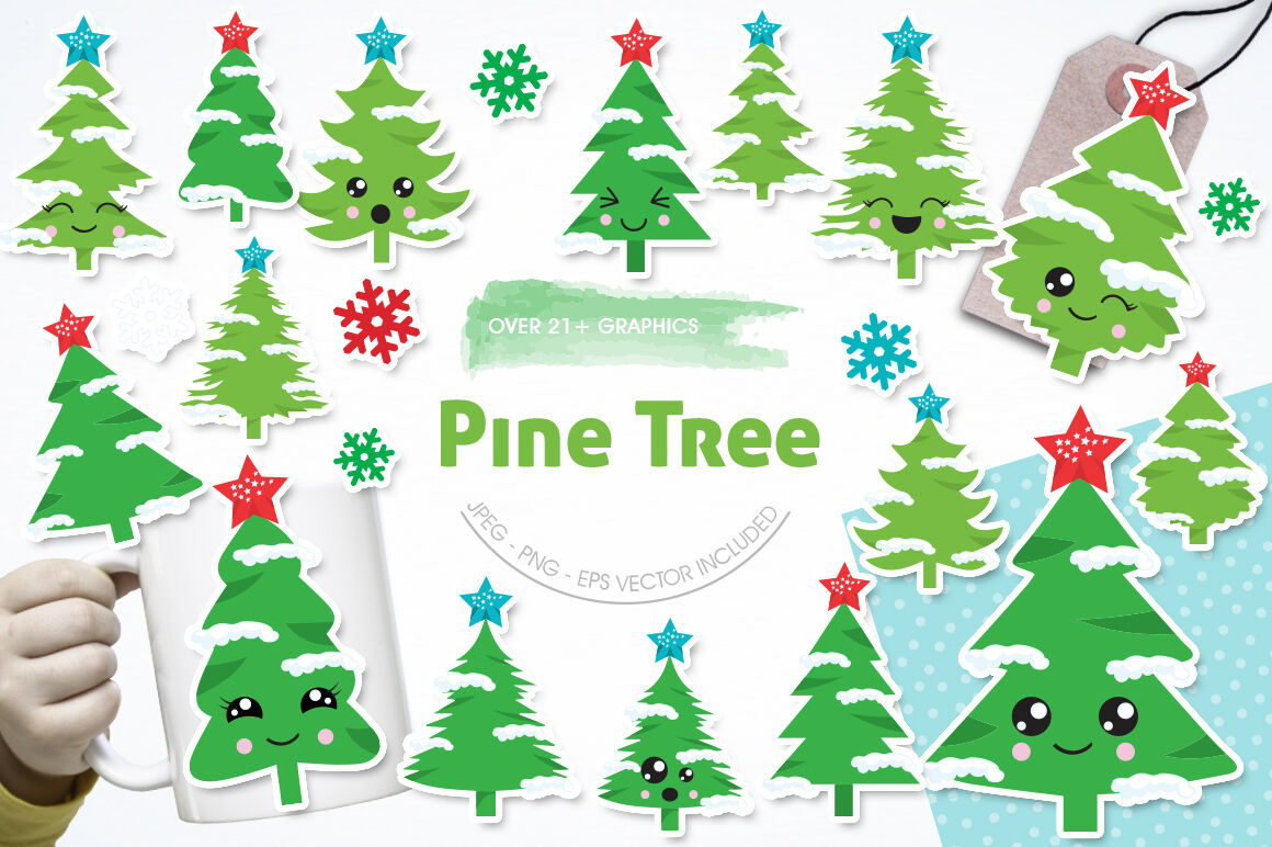 Pine Tree graphic and illustration By Prettygrafik Design ...