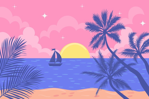 Pink Beach Images - Free Download on clipart library