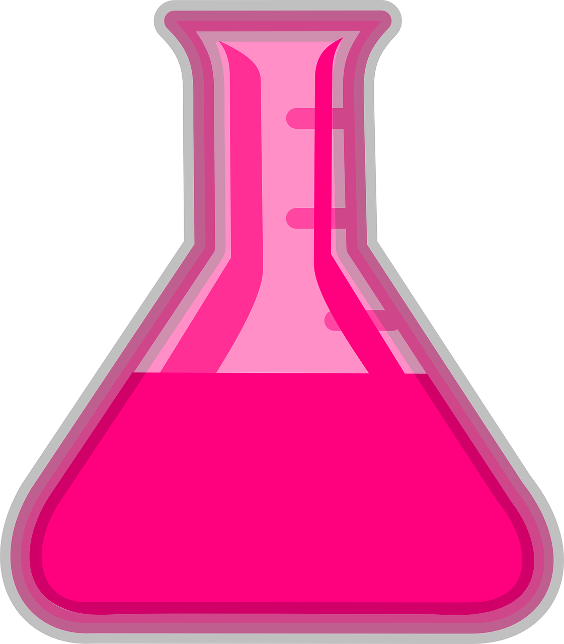 pink beaker cliparts