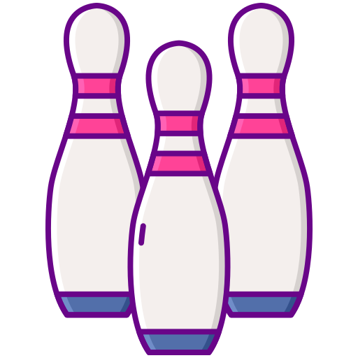 pink bowling cliparts