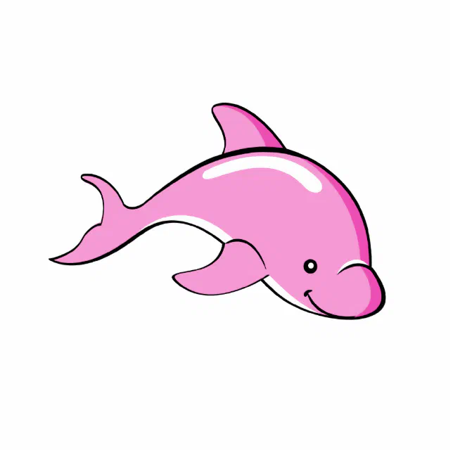 pink dolphin cliparts