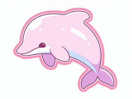 pink dolphin cliparts