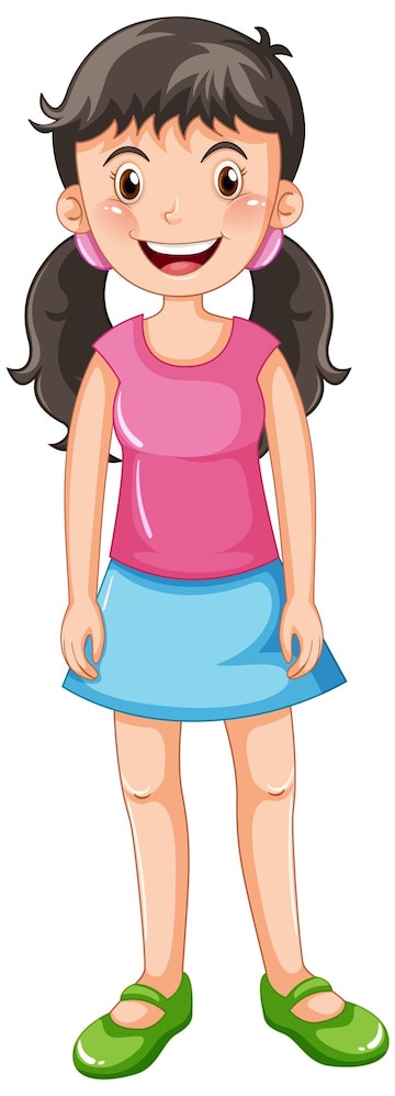 pink girl cliparts