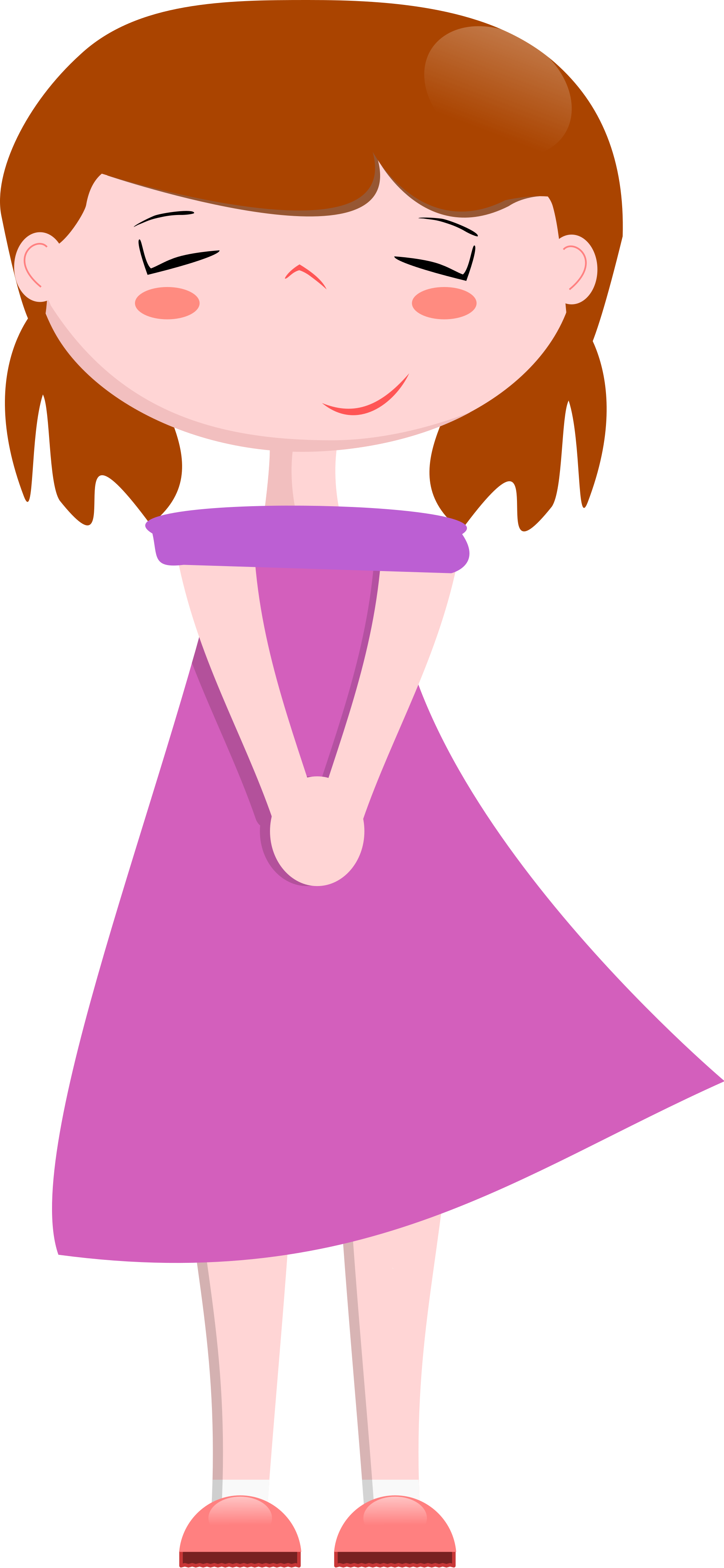 pink girl cliparts
