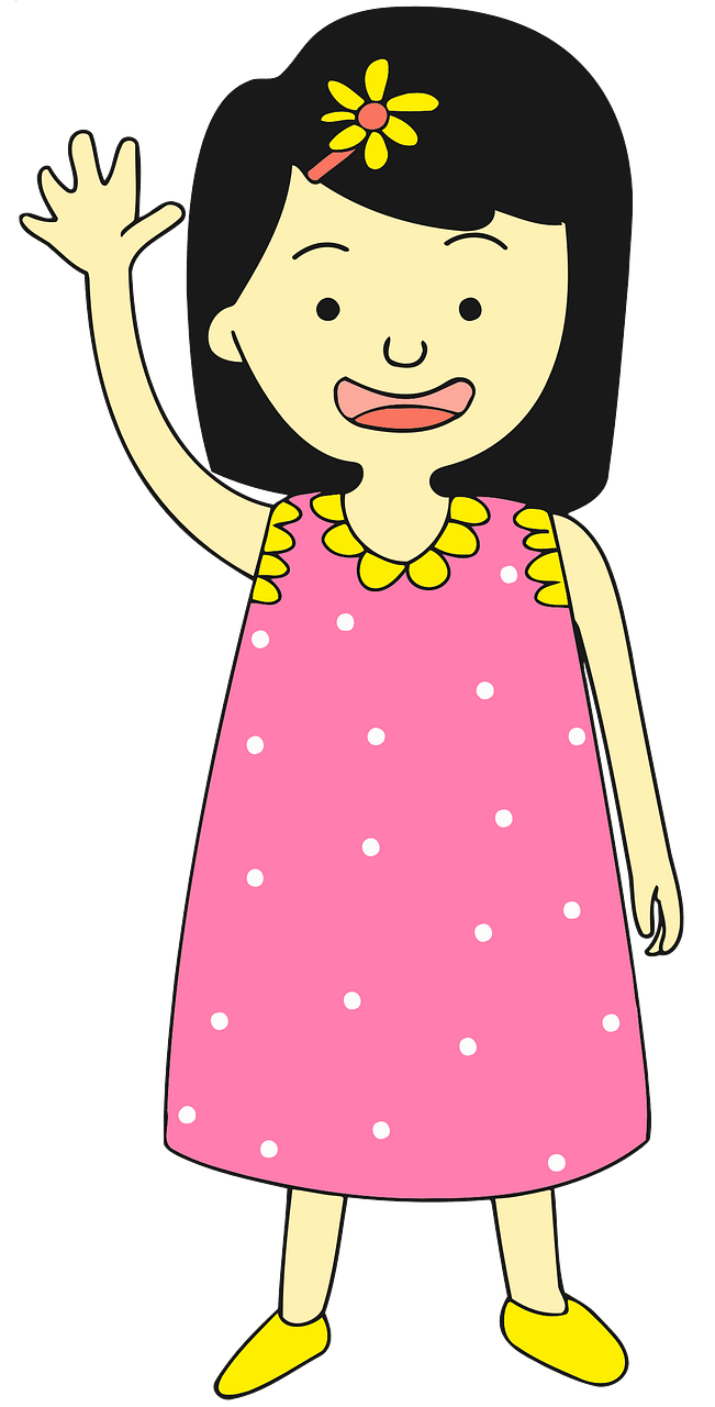 pink girl cliparts