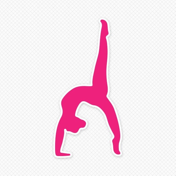 pink gymnast cliparts