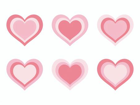 Free Vectors | cute pink heart set