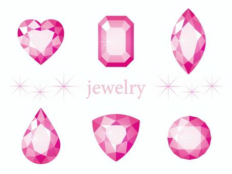 pink jewel cliparts
