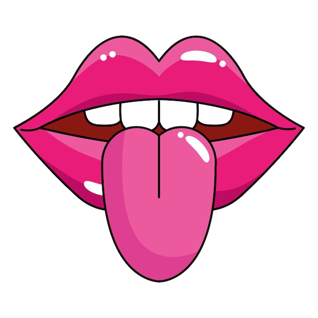 pink mouth cliparts