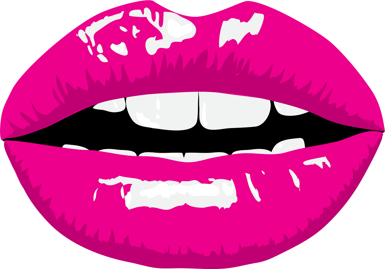 pink mouth cliparts
