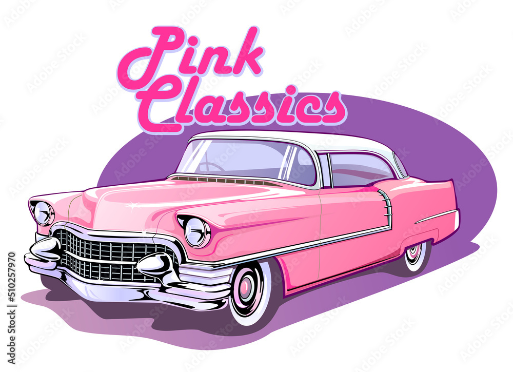 pink retro cliparts