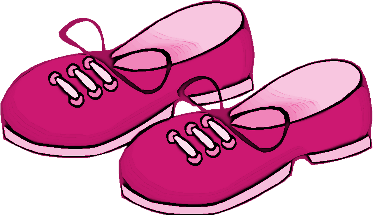 pink shoes cliparts