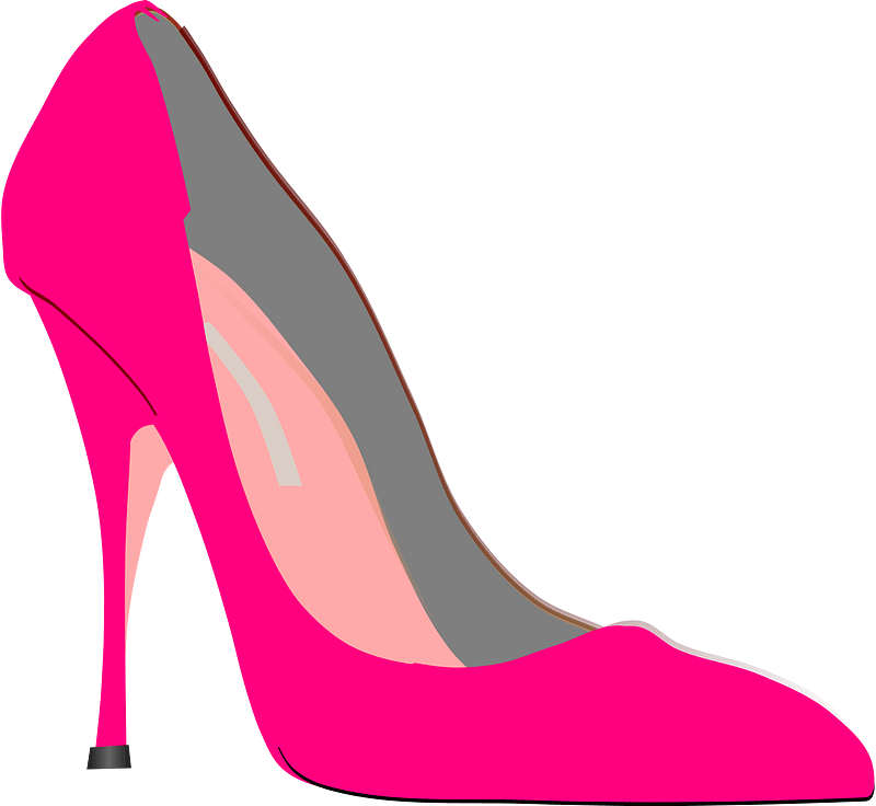 pink stiletto cliparts