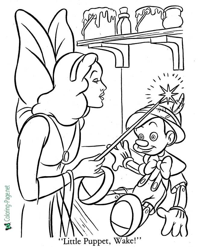 pinocchio coloring pages