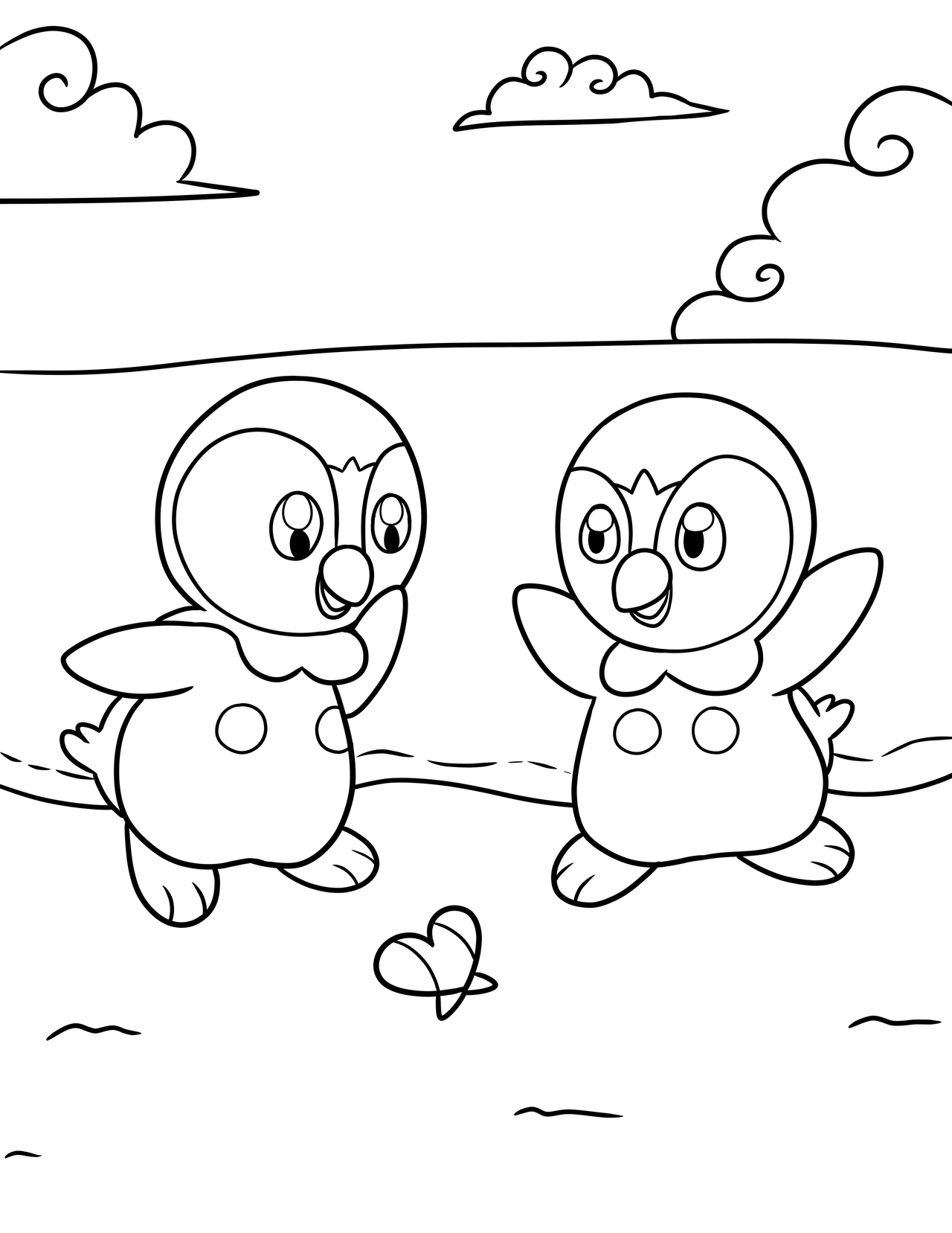 FTU] Piplup Coloring Page by PrinceSheepish on DeviantArt