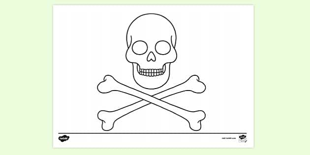 pirate flag coloring pages