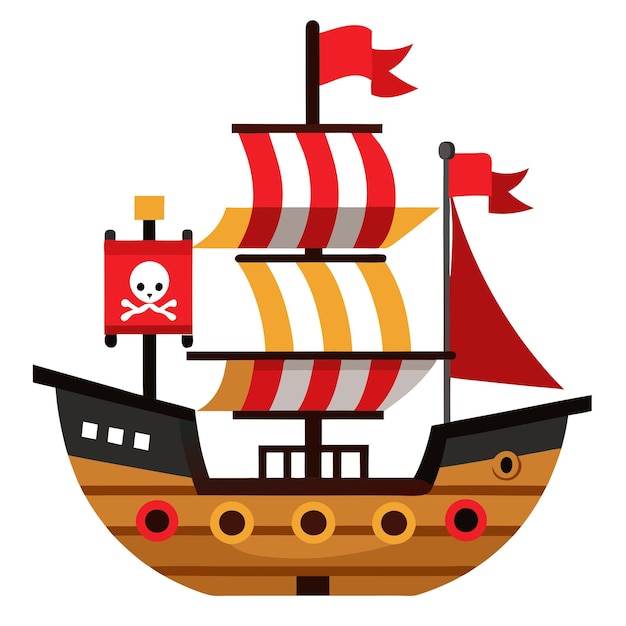 pirate ship clipart