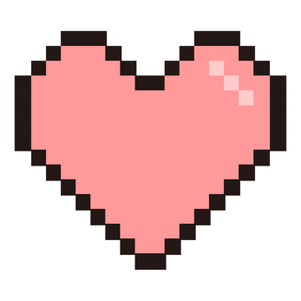 Free Vectors | Pixel art heart illustration