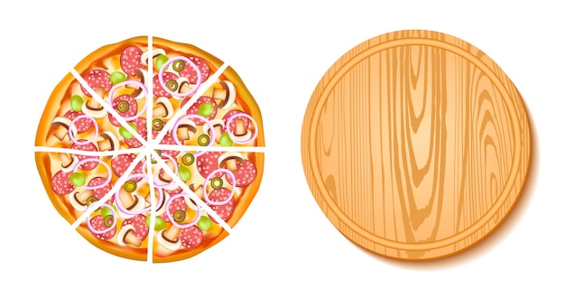 pizza board cliparts