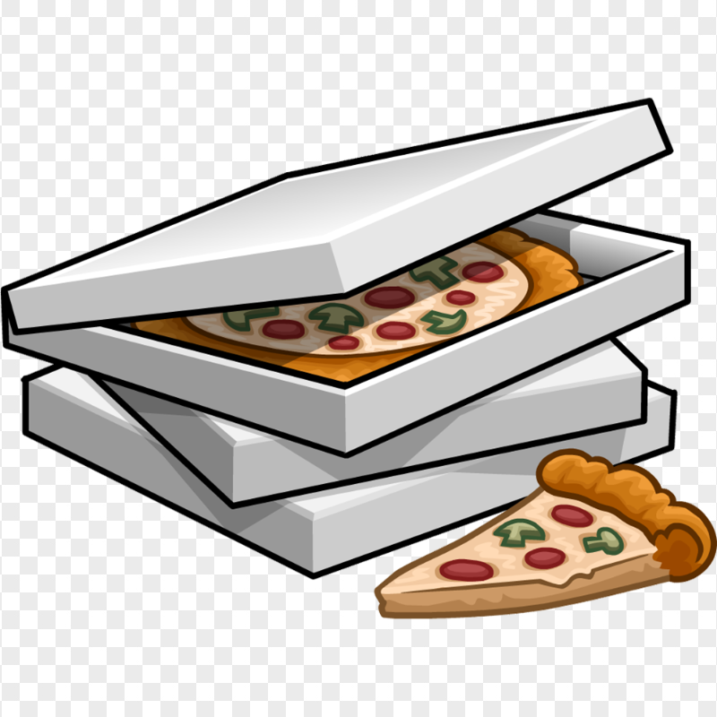 Pizza Box Clipart White Box HD Transparent PNG | Citypng