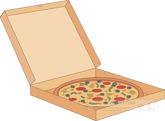 Pizza Clipart-whole pizza in an open pizza box clipart 960