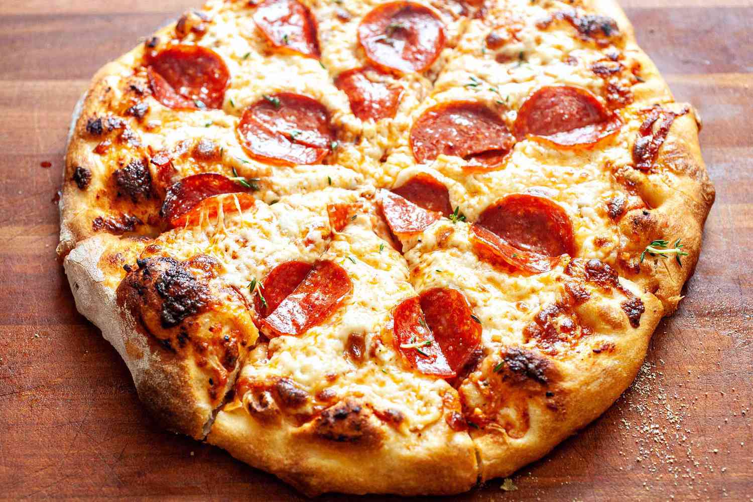Homemade Pepperoni Pizza