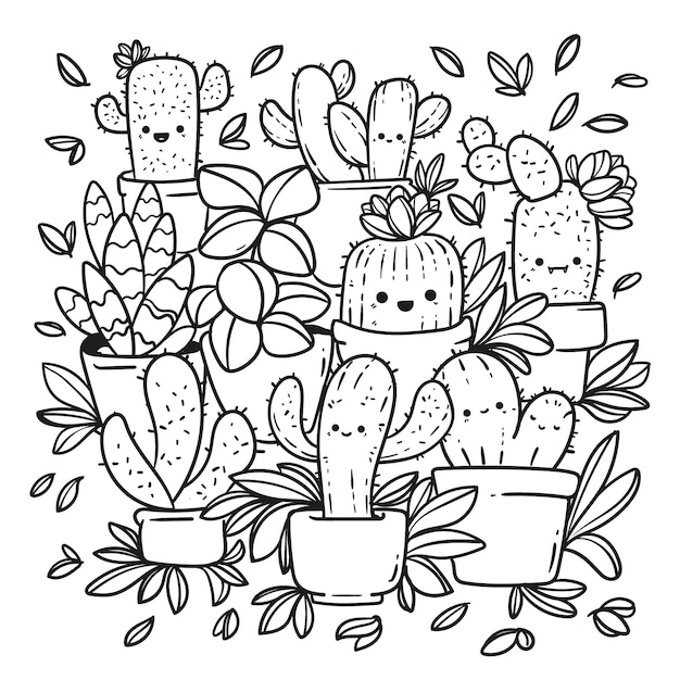 Page 2 | Plants Coloring Page Images - Free Download on clipart library