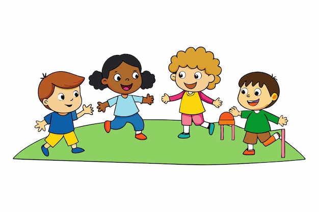 playing cartoon cliparts