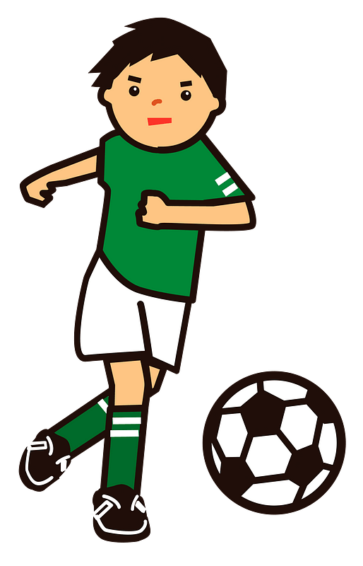 Boy Playing Soccer - Free vector clipart images on clipart library.com