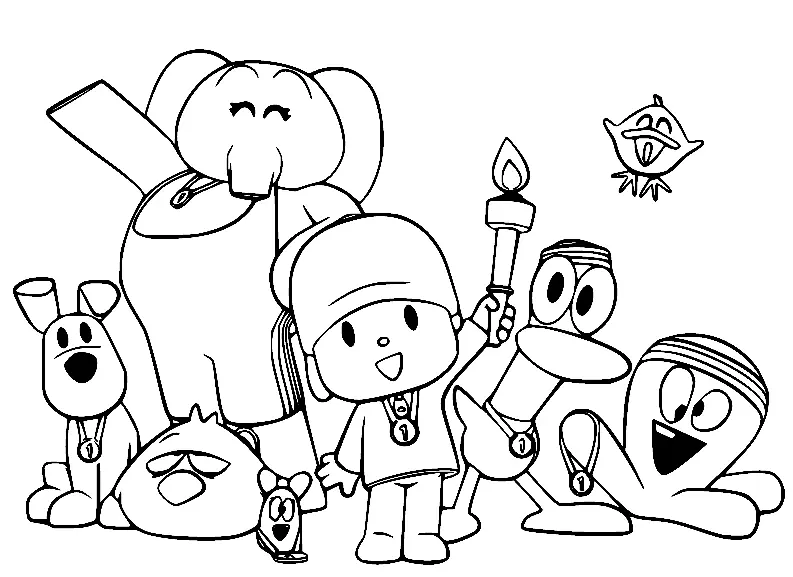 Pocoyo Coloring Pages to Print - Free Printable Coloring Pages