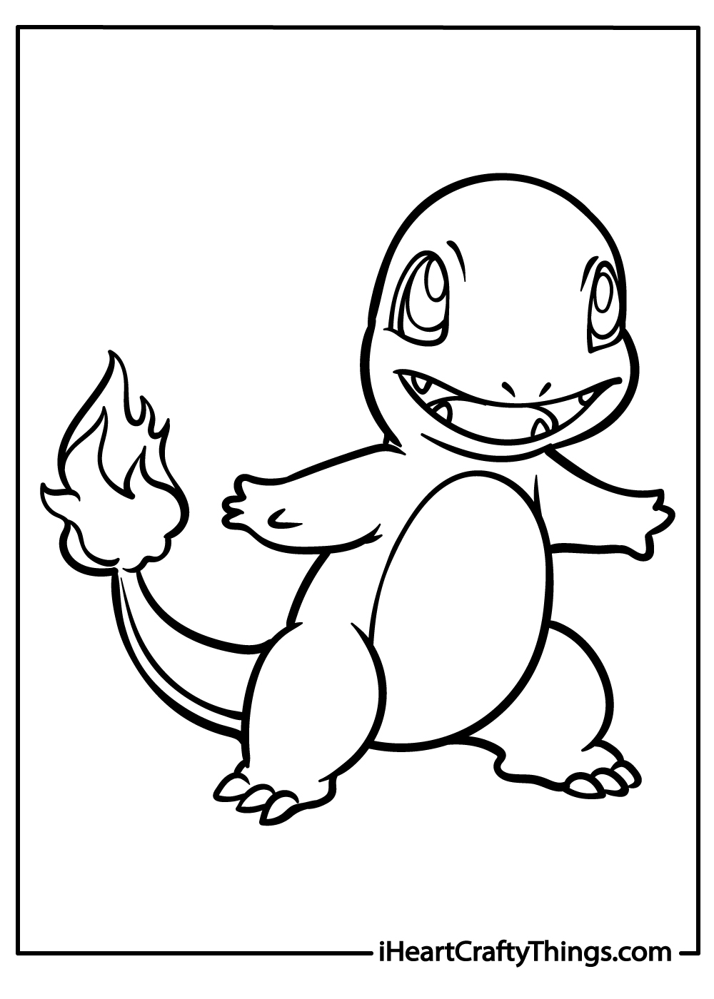 pokemon charmander coloring page