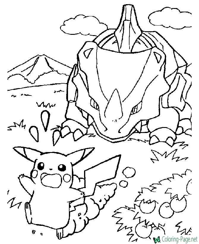 pokemon coloring pages black and white