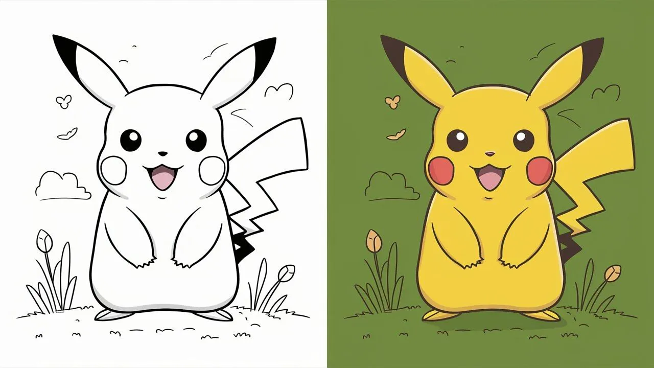 pokemon coloring pages pikachu