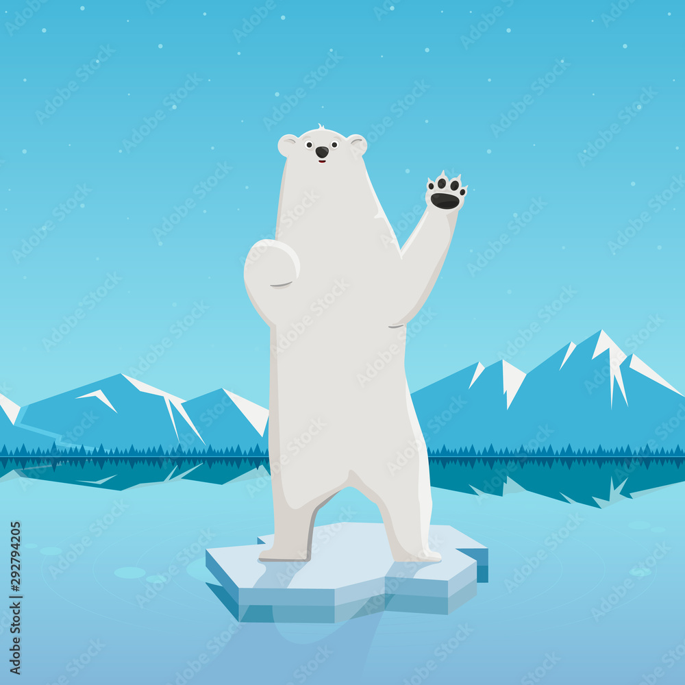 polar bear images cartoon