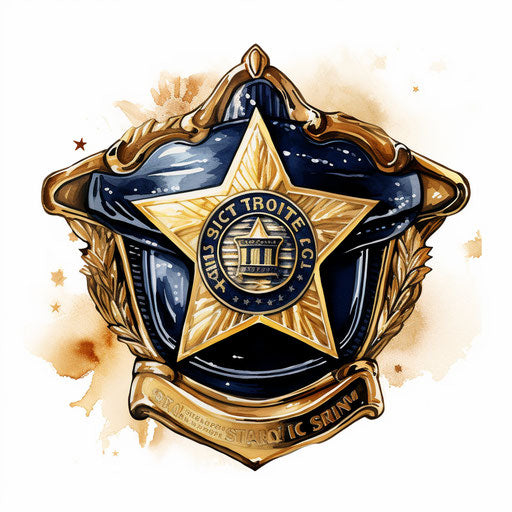 police badge art