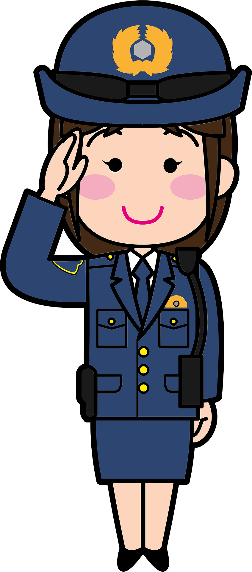 police girl cliparts